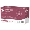 Gefaltetes Toilettenpapier aus 100% Frischfaser, saugfähig, soft und frisch.