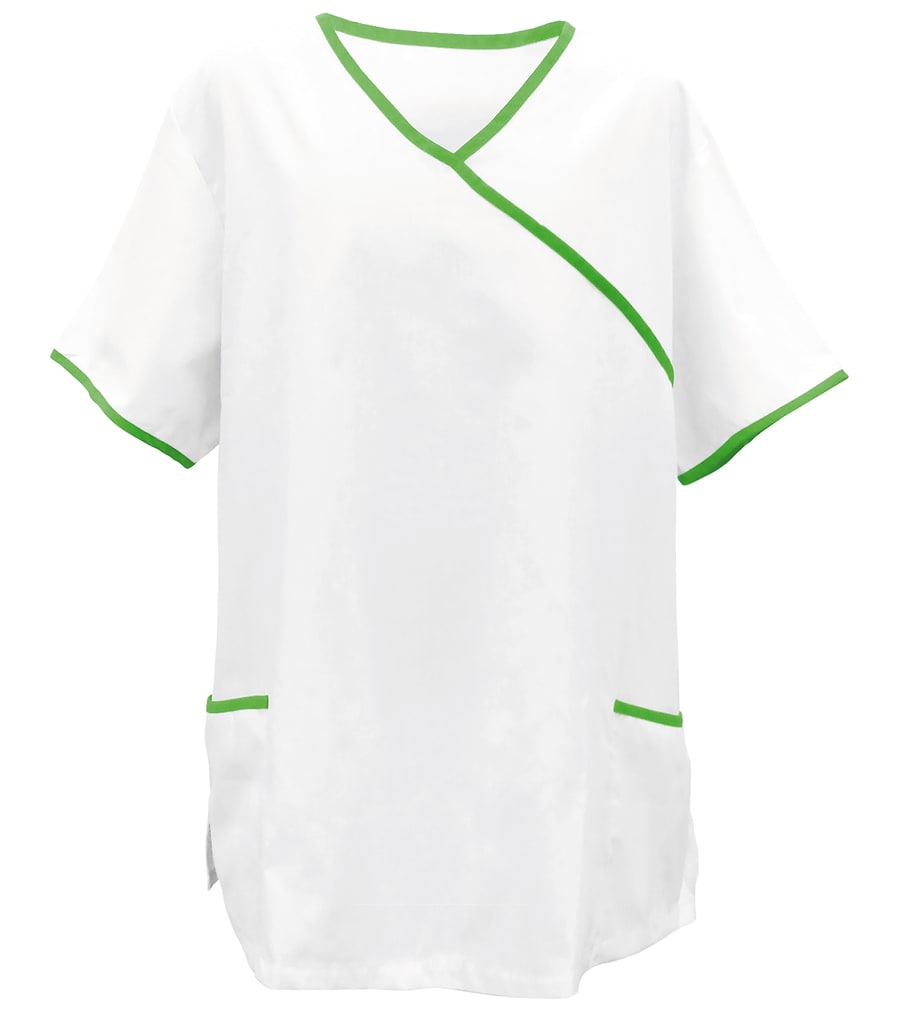 Leichter Kasack (175 g/m²) aus Baumwoll-Polyester-Mix mit Kontrastdetails & Seitenschlitzen. Komfortabel, funktional & ideal für den Alltag. Bild 1