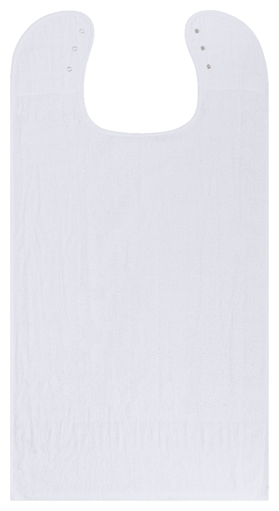 Kleiderschutz mit Druckknopf & griechischer Bordüre. Strapazierfähig & dekorativ – schützt Kleidung zuverlässig in Alltag & Pflege. Bild 1