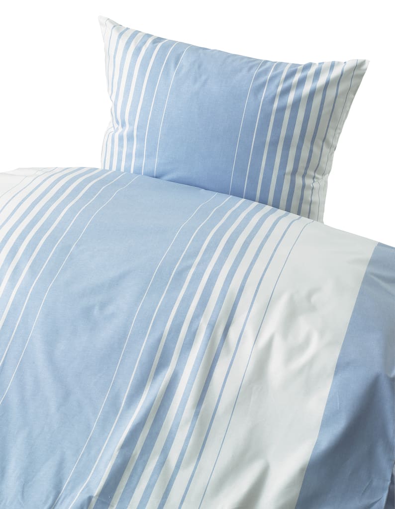 Bettbezug mit Streifendesign, Hotelverschluss & Bogenabnähern. Formstabil, komfortabel & leicht zu beziehen – ideal für Pflege & Hotel. Bild 1