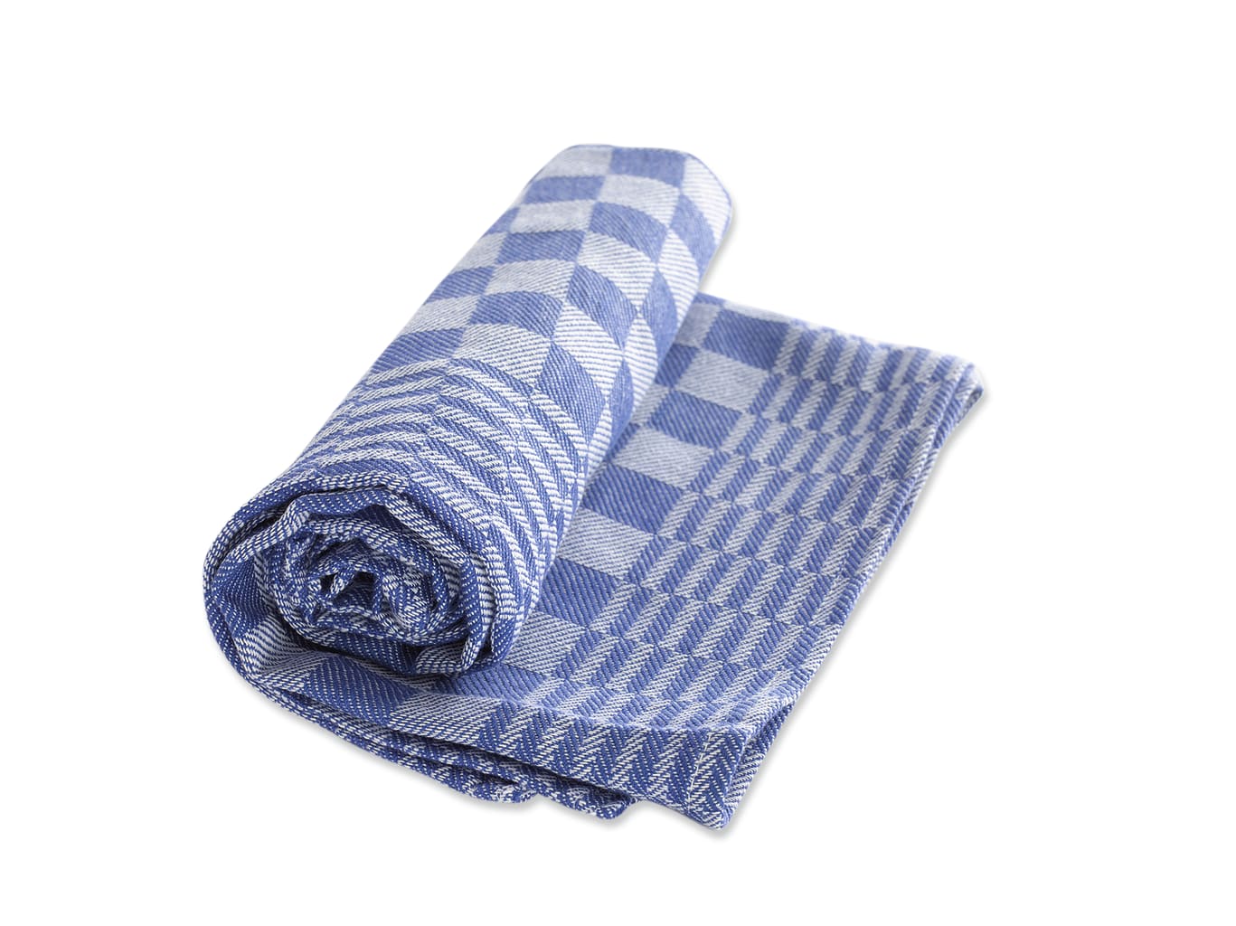 Griffiges Allzwecktuch, das im Küchenbereich vielseitig eingesetzt werden kann. Mit charakteristischem Karomuster in Blau-Weiß. Indanthren gefärbt. Bild 2