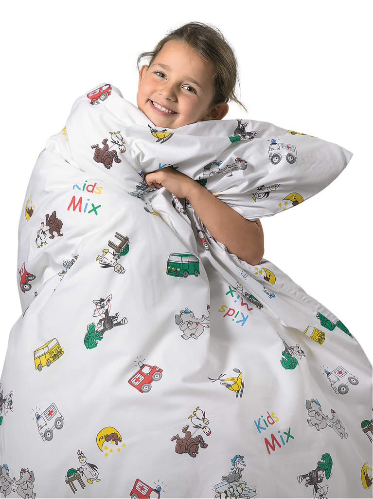 Kissenbezug Kids Mix aus Mischgewebe mit Hotelverschluss. Funktional & kinderfreundlich – für ein sicheres, beruhigendes Schlafumfeld. Bild 2