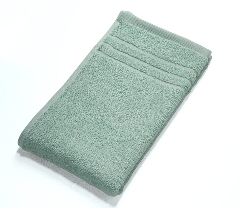 Qualitativ hochwertiges Gästetuch aus Walkfrottier mit Baumwollbordüre. In verschiedenen Farben erhältlich. Bild 1