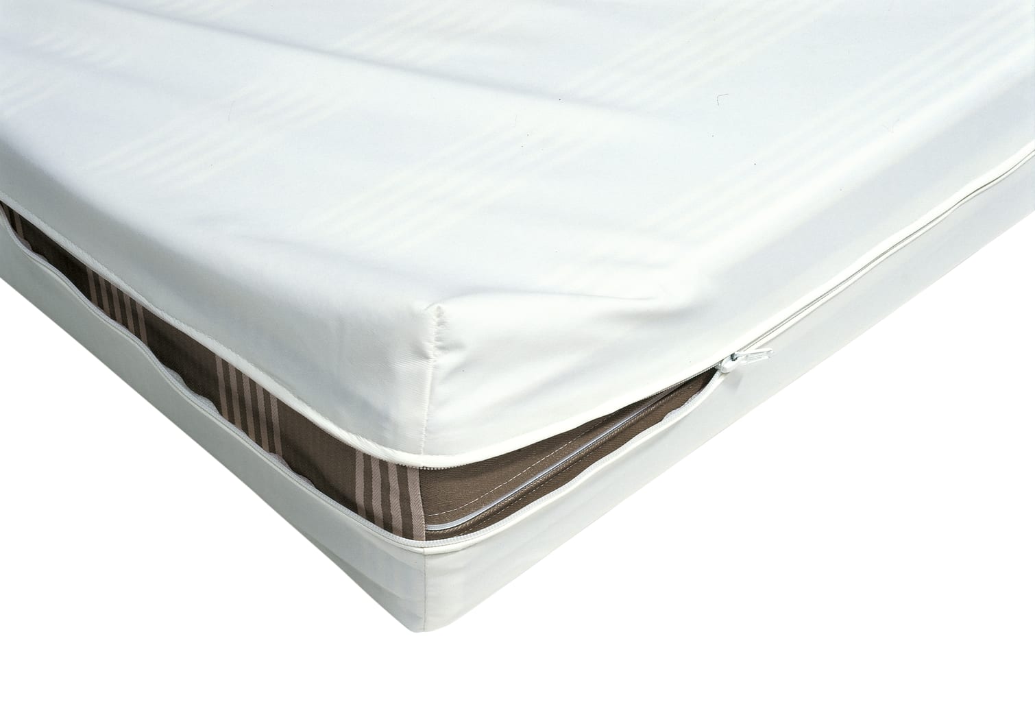 Matratzenvollschutzbezug flammhemmend & flüssigkeitsdicht mit Reißverschluss längs & quer. Schützt zuverlässig & ist leicht zu reinigen. Bild 1