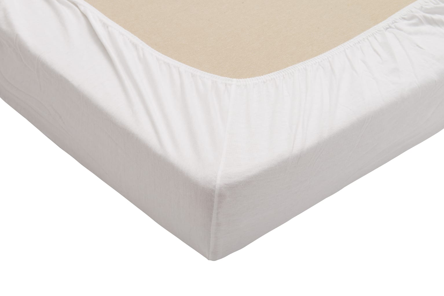 Spannbettlaken aus Jersey-Mischgewebe mit Rundum-Gummizug. Weich, atmungsaktiv & rutschfest – ideal für täglichen Komfort & sicheren Halt. Bild 1