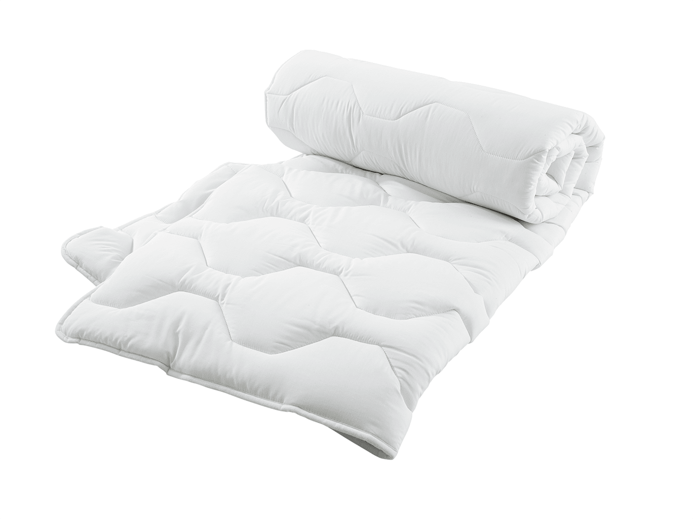 Die Wabensteppung sorgt für eine gleichmäßige Verteilung der Füllung. Sie passt sich perfekt an den Körper an und sorgt für ein angenehmes Schlafklima. Bild 1