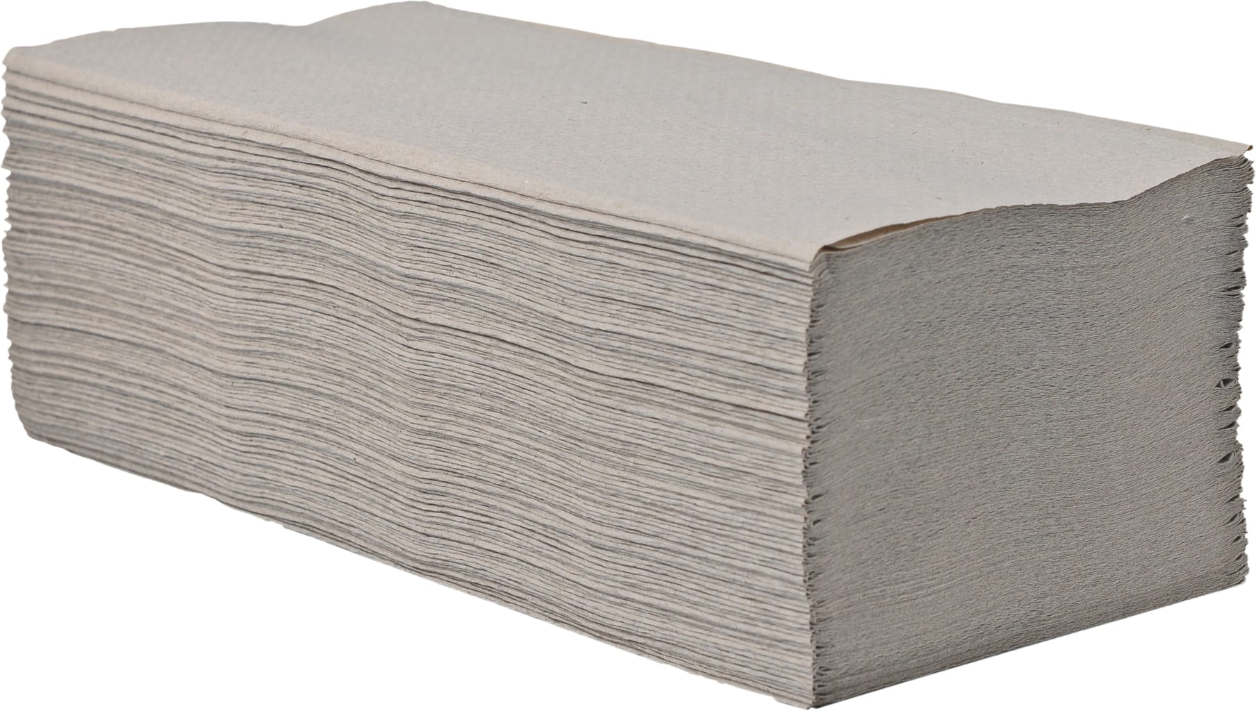 1-lagiges Handtuchpapier 25 x 23 cm, natur, im V-Falz aus 100% Recyclingpapier. Bild 1