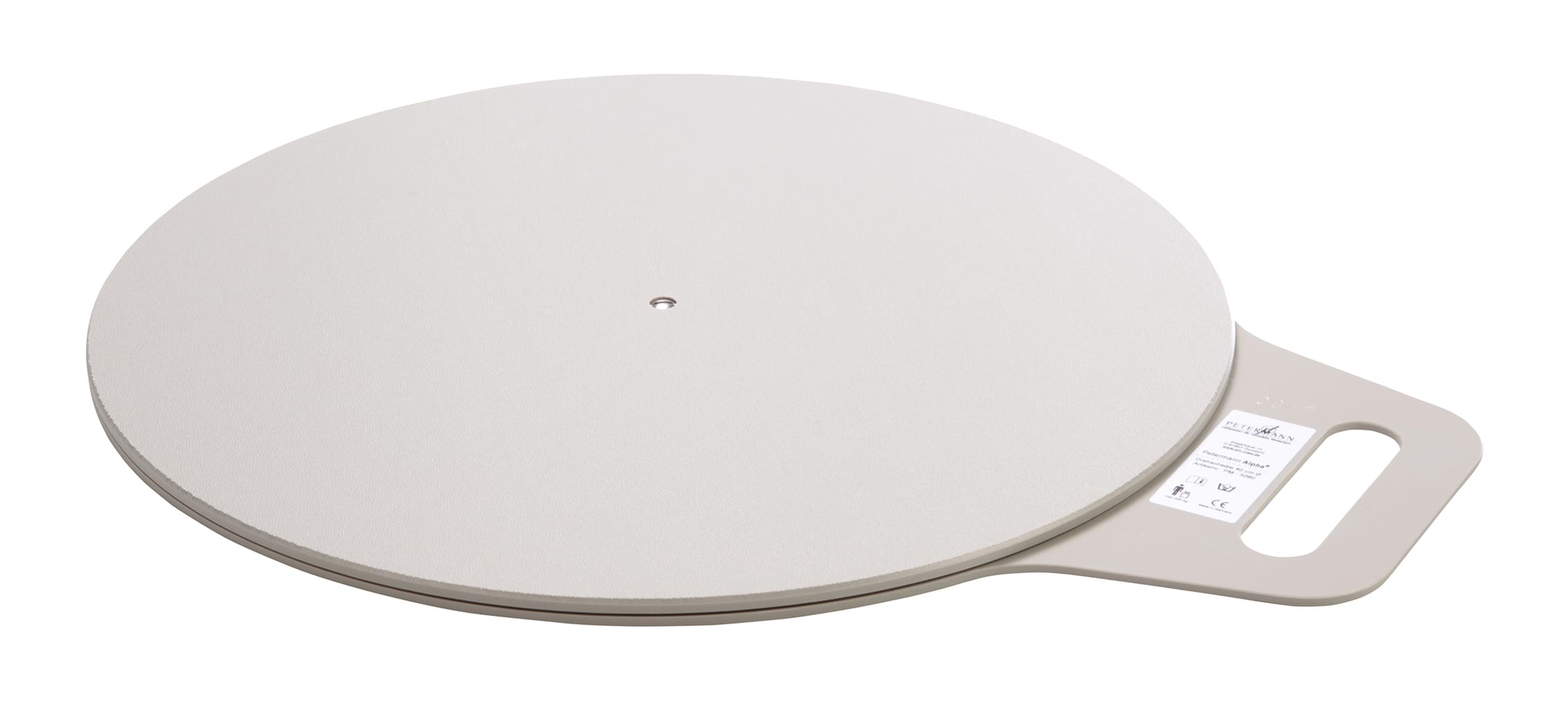 Drehscheibe mit Griff, grau Bild 1