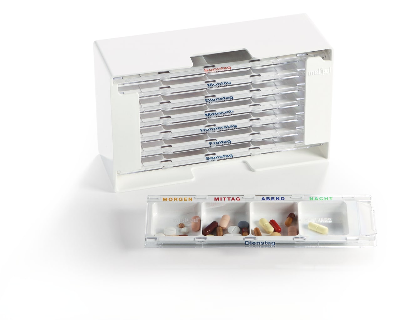 melipul Medikamenten-Dosierer XL für 1 Woche Bild 1