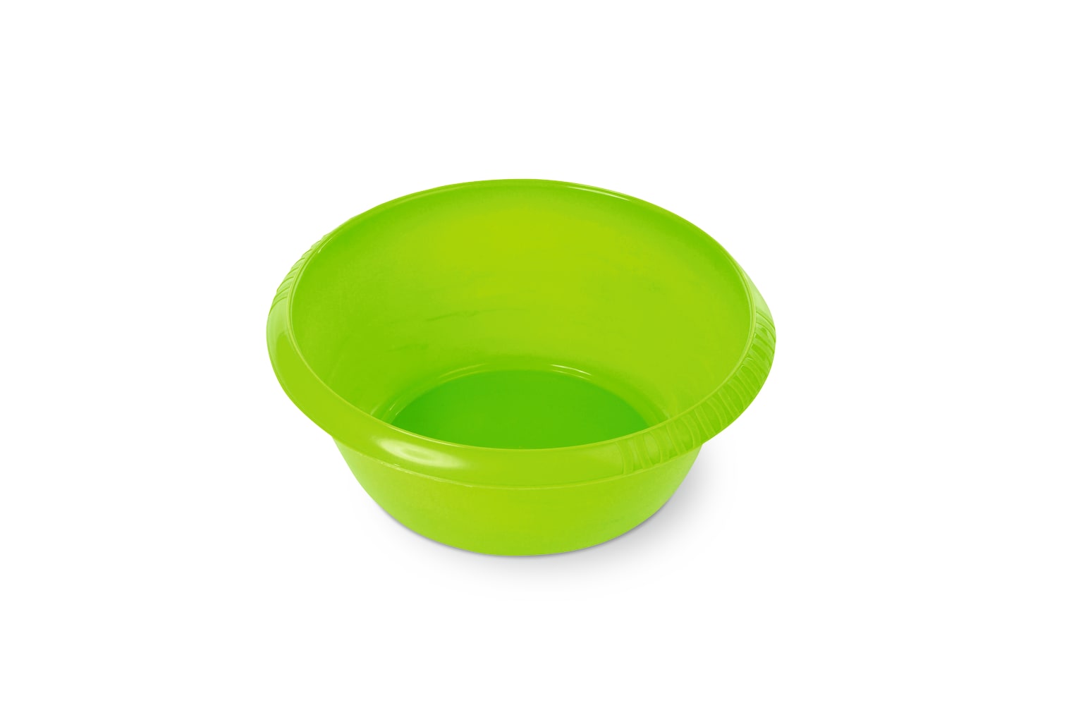 Hitzebeständige runde Waschschüssel aus Kunststoff für vielseitigen Gebrauch. Bis 80 ºC temperaturbeständig. Bild 1
