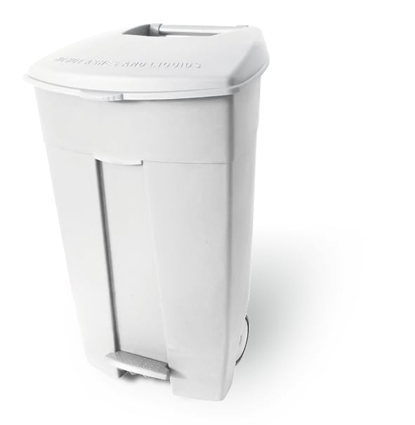 Mobiler Treteimer mit Rollen Bild 1