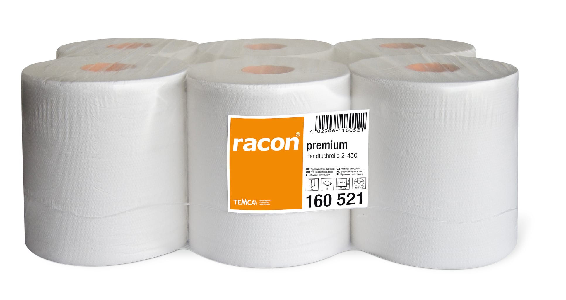 Handtuchpapierrollen 2-lagig, hülsenlos Bild 1