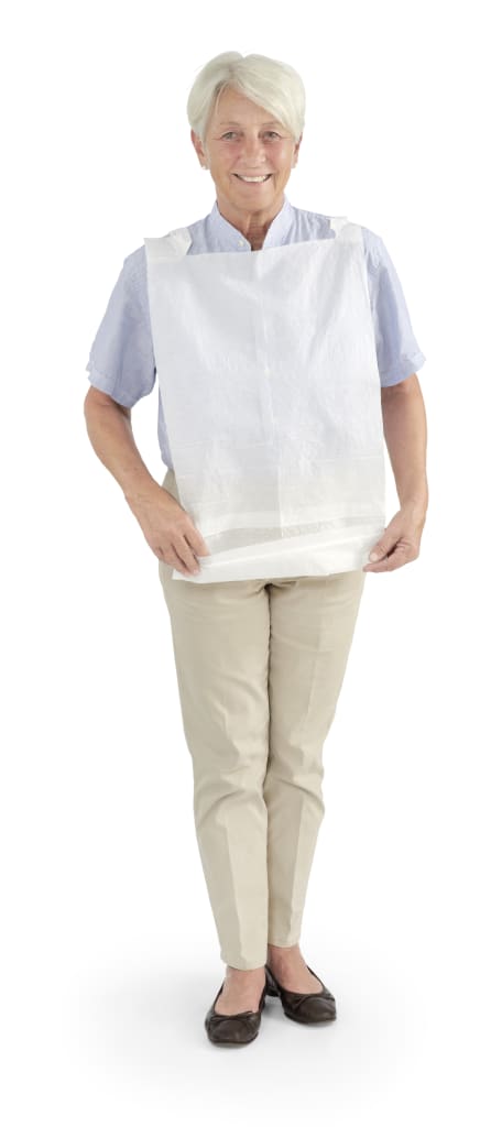 WiBUplus Einmal-Ess-Schürze mit Auffangtasche (500er-Pack) Bild 1