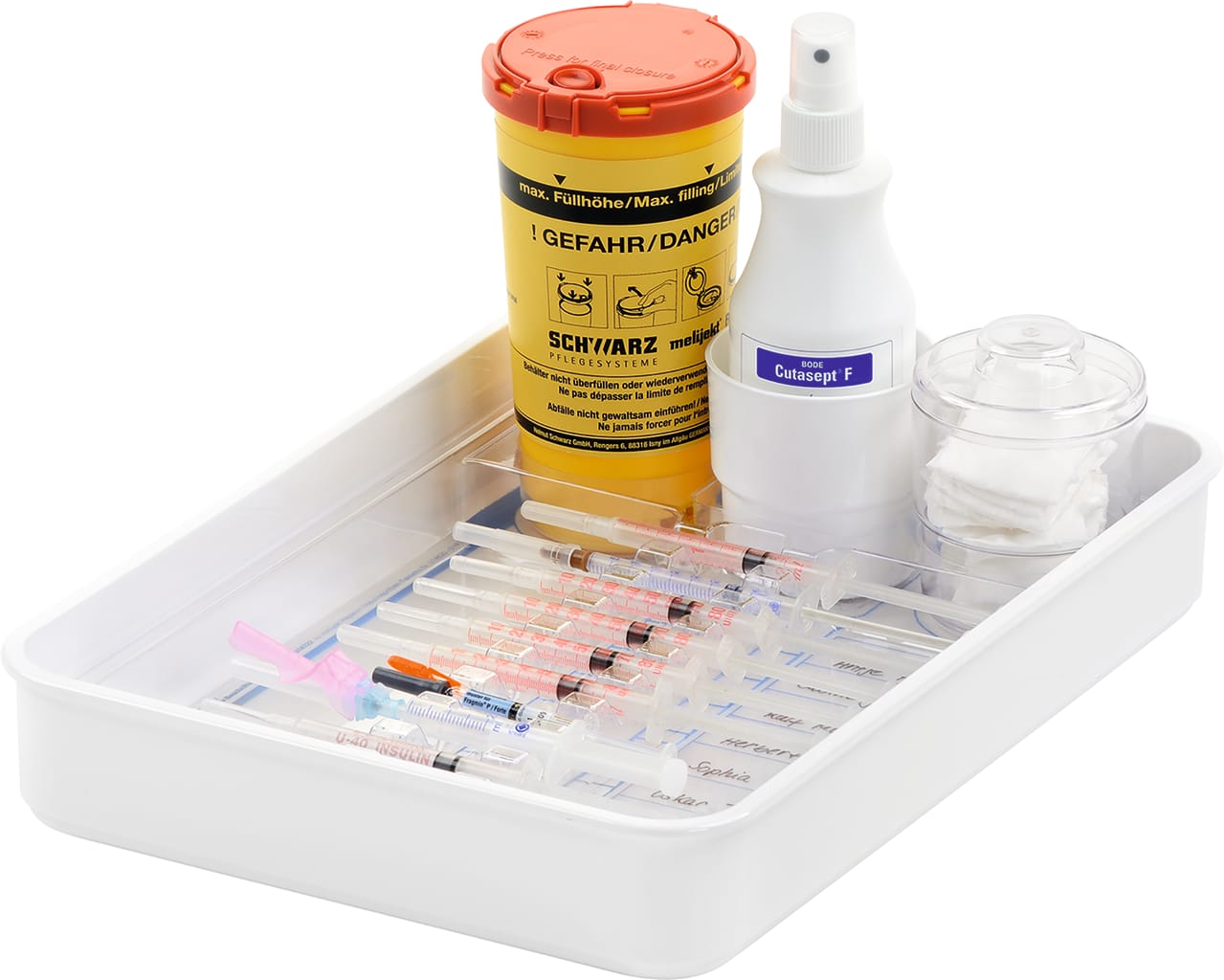 Melijekt Insulinspritzen Tablett 10/E Bild 1