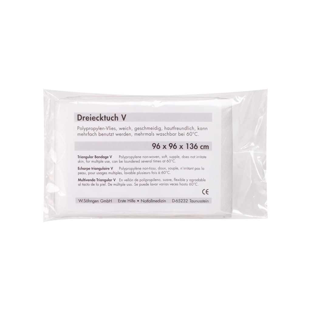 Dreiecktuch V reinweiß Bild 1