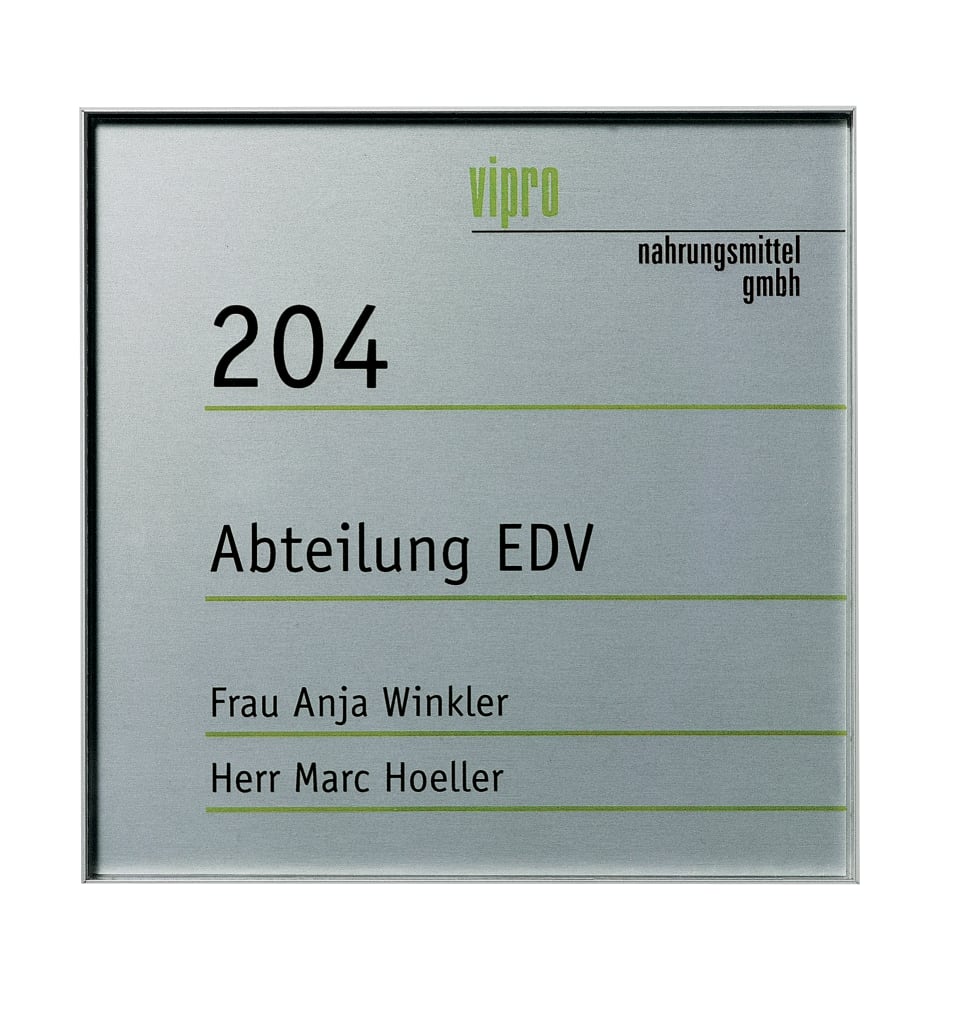 Türschild UNITEX L, 155 x 155 mm Bild 1