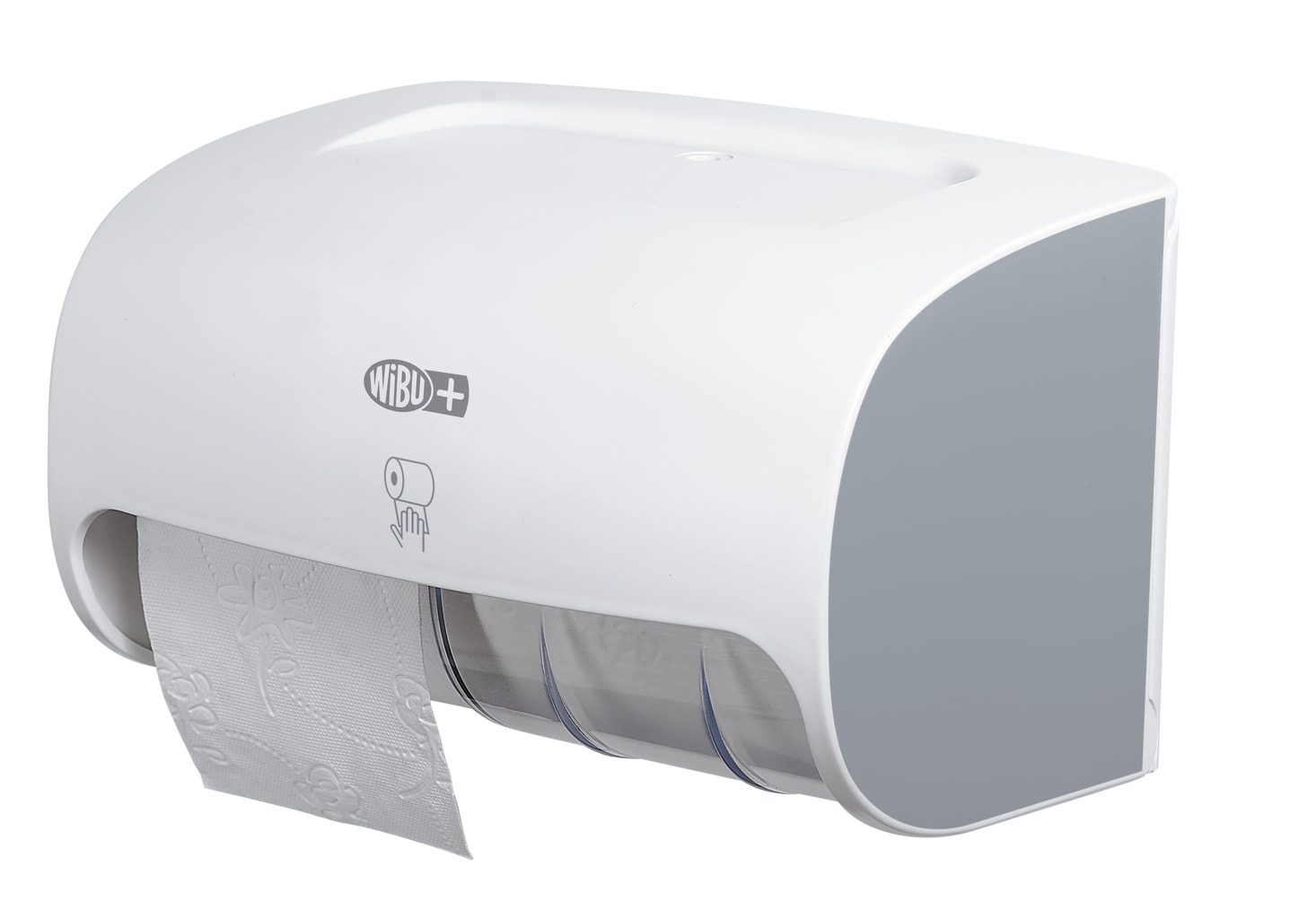 WiBUplus Toilettenpapierhalter für zwei Rollen Bild 1