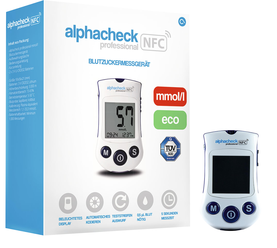 Blutzuckermessgerät alphacheck eco Bild 1