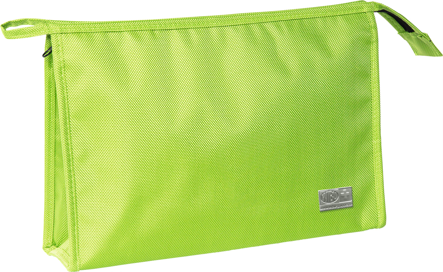 Kulturbeutel aus Polyester mit Reißverschluss, praktischer Schlaufe und zwei Innenfächern. Erhältlich in drei Farben. 
␍ Bild 1