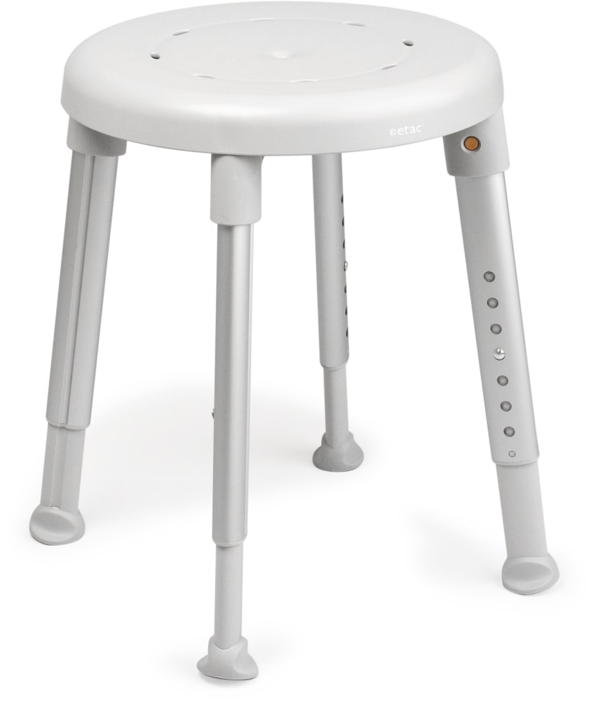 Duschhocker Easy rund, grau Bild 1