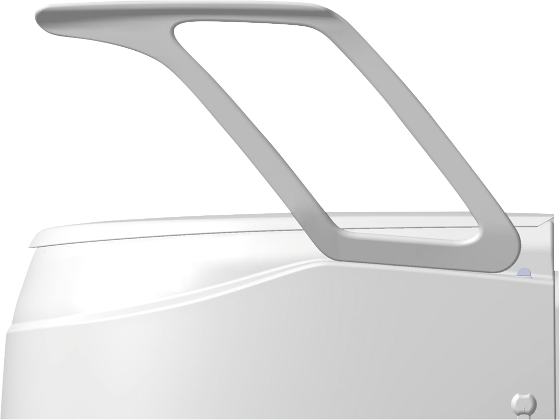 Toilettensitzerhöhung mit Deckel, weiß Bild 3