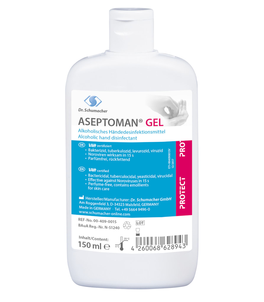 Aseptoman Gel 150 ml Händedesinfektion Bild 1