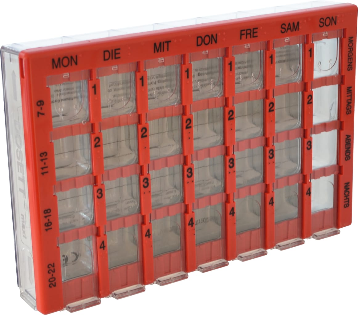 Dosett-Arzneikassette Maxi rot Bild 1