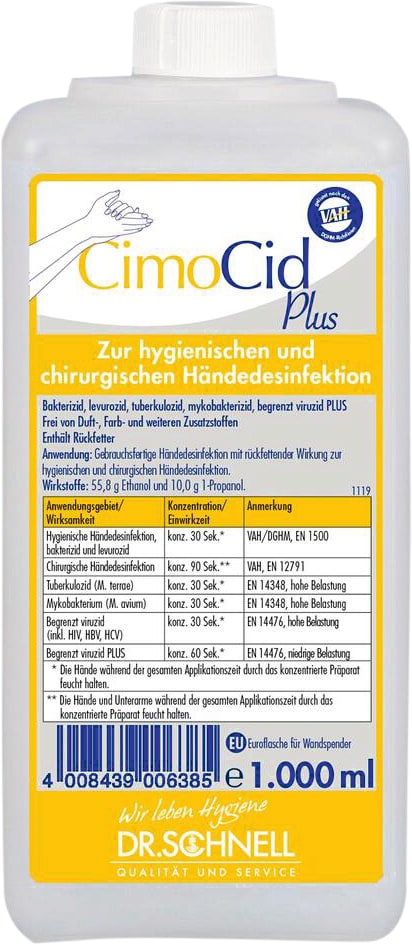 Cimocid Plus Händedesinfektion Bild 1