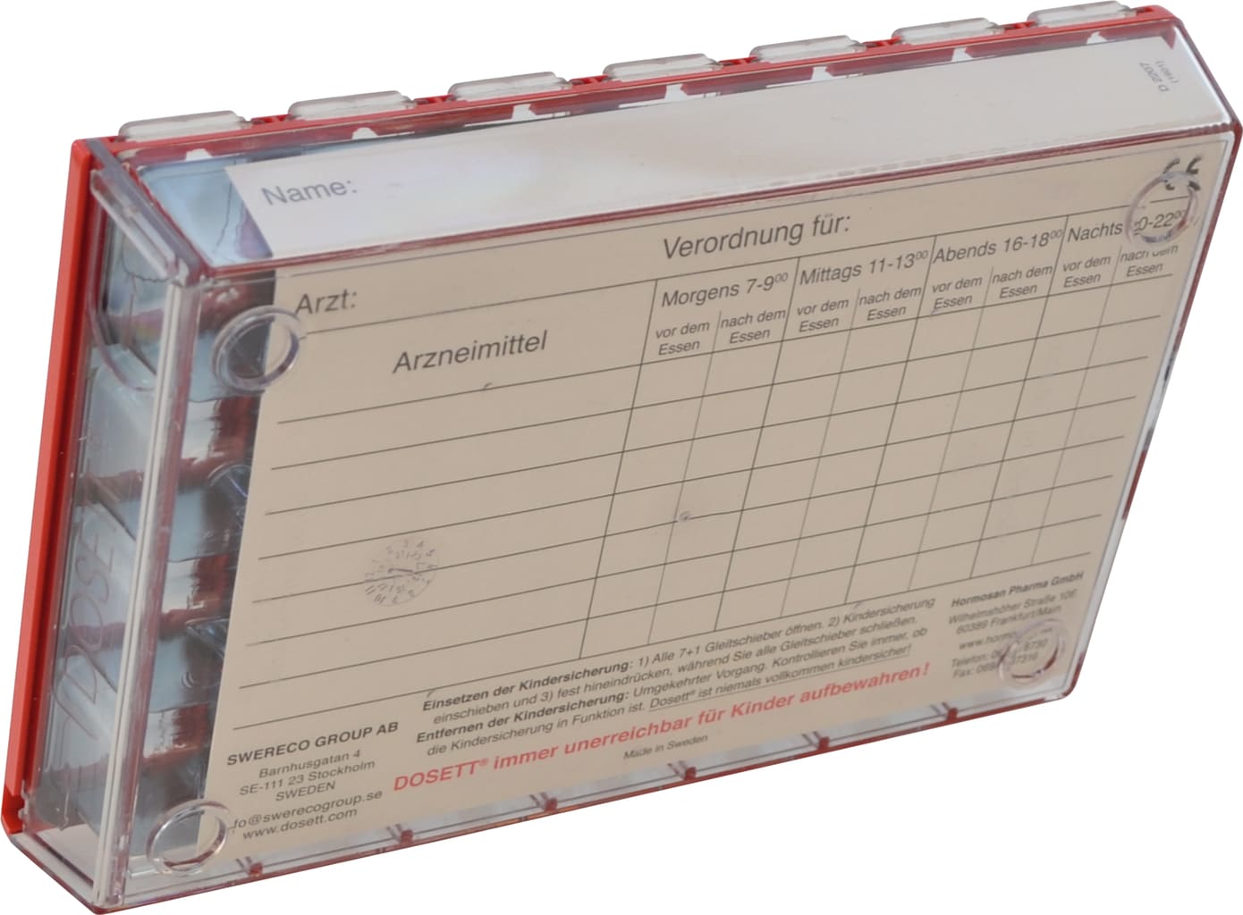Wochen-Arzneikassette DOSETT® Bild 2