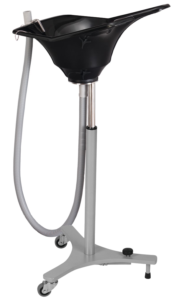 Haarwaschbecken auf schwerem Stativ, Fußpedal Bild 1