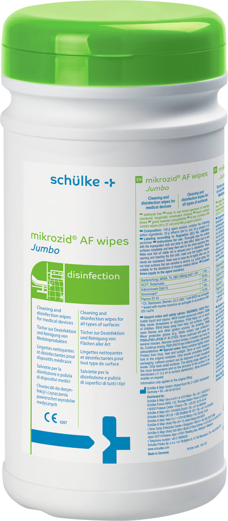 mikrozid® AF Jumbo wipes Flächendesinfektionstücher (220er-Pack) Bild 1