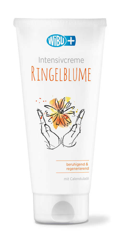 WiBUplus Intensivcreme, mit Calendulaöl für Hautpflege. Fördert Heilung, ideal für beanspruchte Haut.
␍ Bild 1