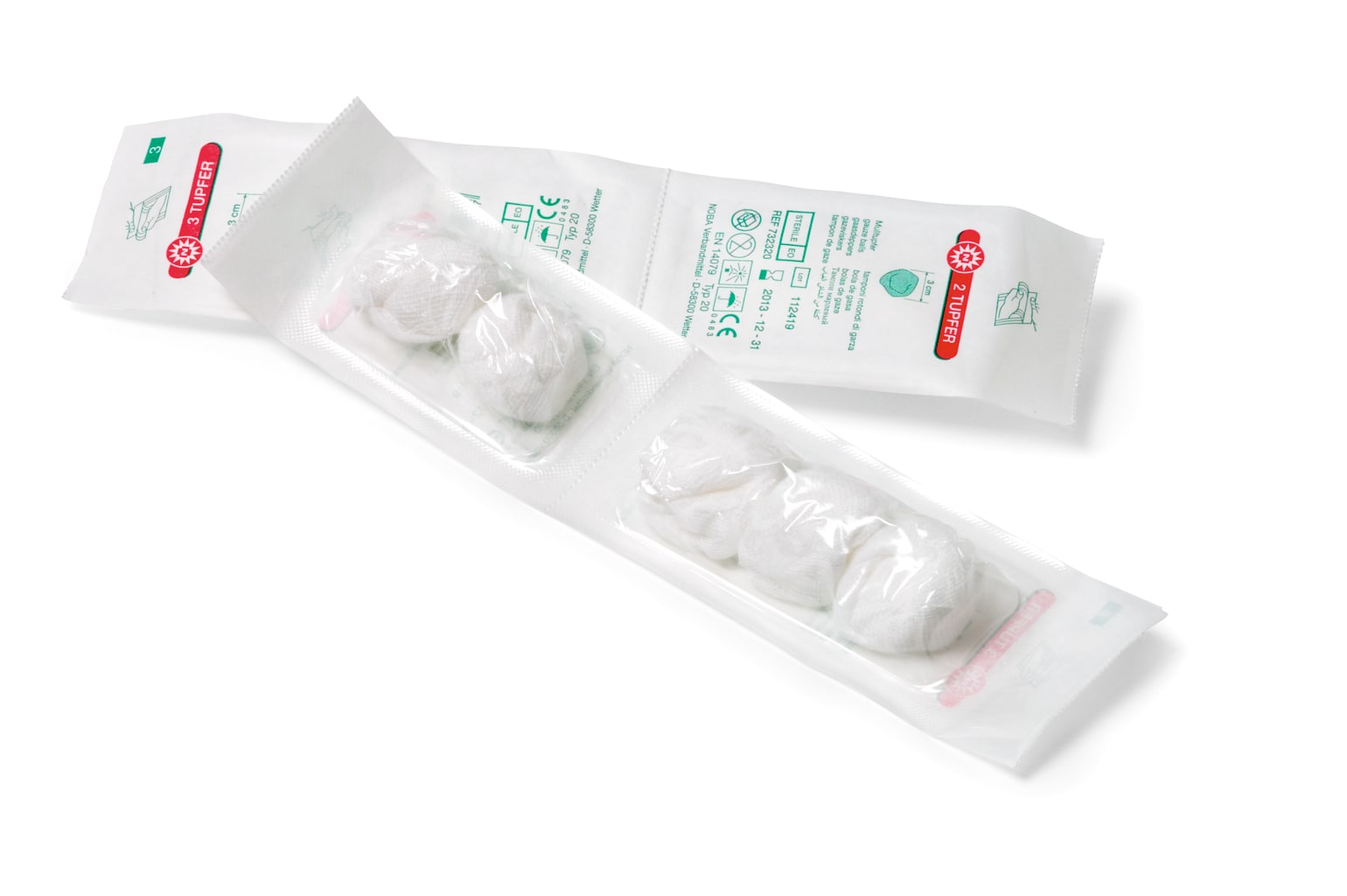 Schlinggazetupfer steril, 30 Stück Bild 1