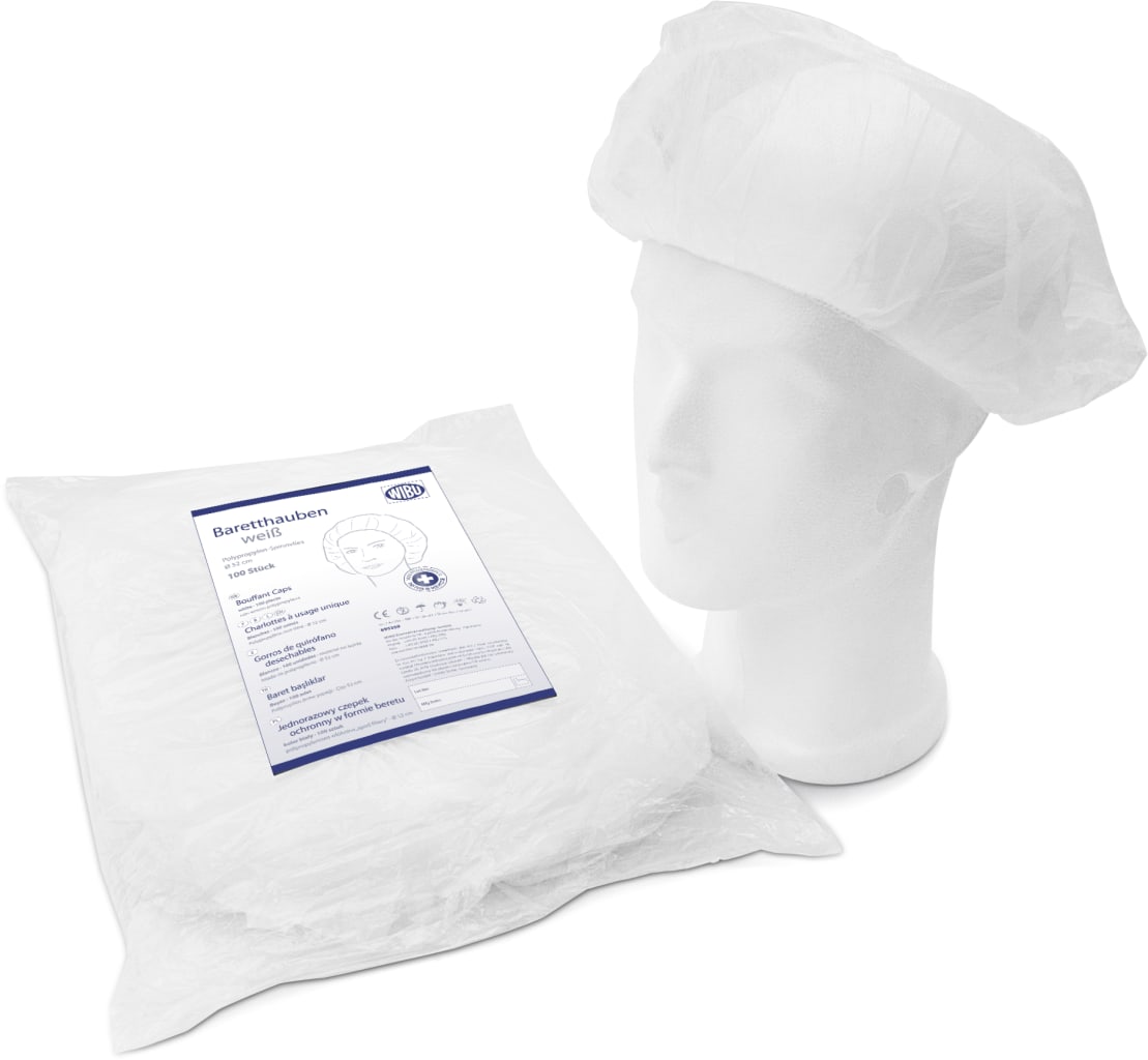 WiBUplus Hauben Barettform, 100 Stück Bild 2