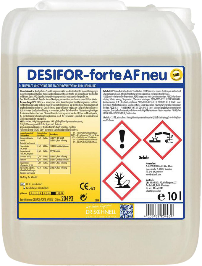 Desifor forte AF neu Flächendesinfektion, 10 L Bild 1