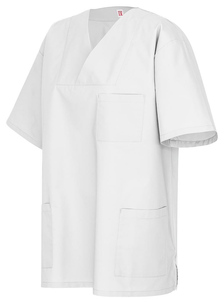 Kasack mit zwei aufgesetzten Taschen und einer Brusttasche. Der gerade Schnitt sorgt für eine bequeme Passform und optimalen Tragekomfort. Bild 1