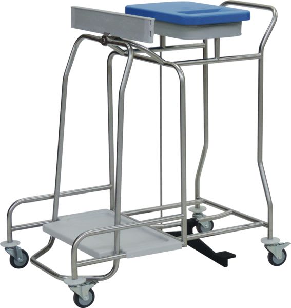 novocal Kombi-Sammler für Wäsche und Abfall (1 - 4-fach, farbige Deckel, Anordnung längs, mit Tretmechanismus) Bild 1