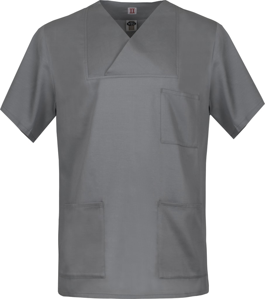 Locker geschnittener Kasack mit 3 Taschen und V-Ausschnitt. Leicht tailliert und atmungsaktive Naturmaterialien. Bild 1