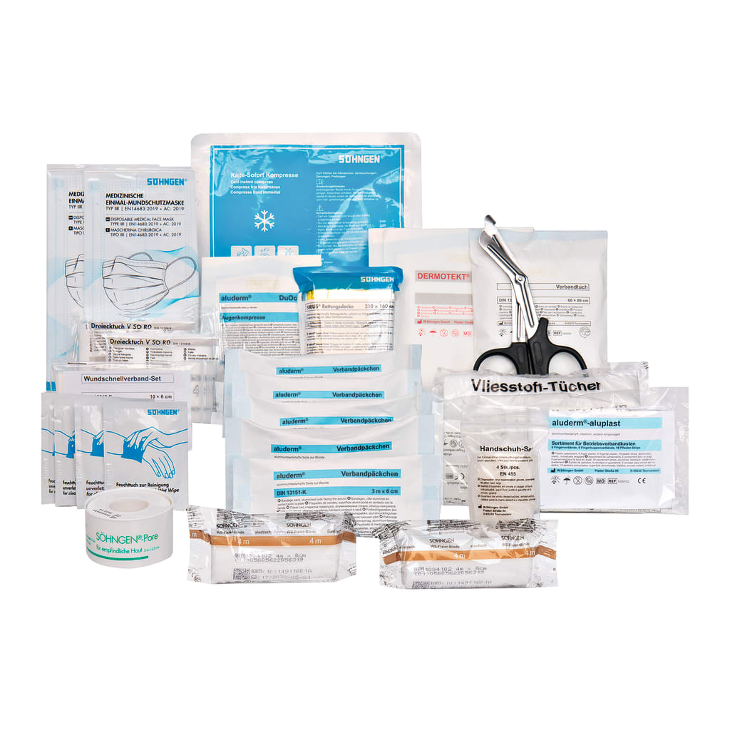 Verbandkastenfüllung DIN 13157 Bild 1