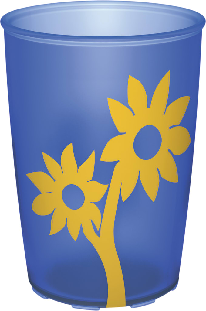 Trinkbecher mit Antirutsch-Blume, 10 Stück Bild 1