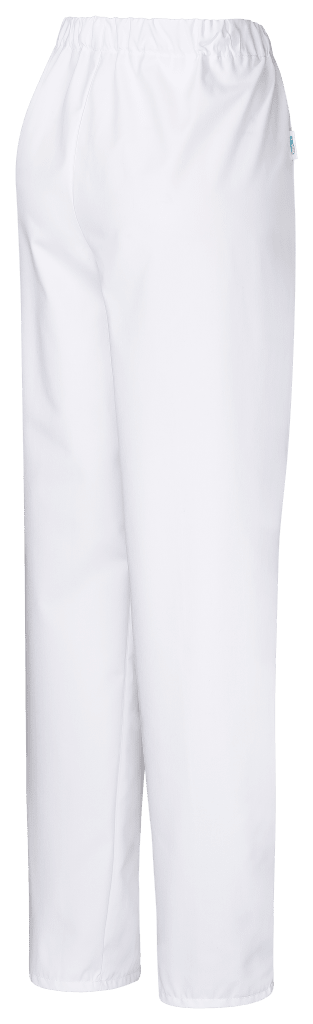 Kasack in Schlupfform für Pflegende miit Rundum-Gummizug, ohne Taschen, abgesteppte Bügelfalte. Der Schlupfkasack ist waschbar bis 95°C. Bild 2