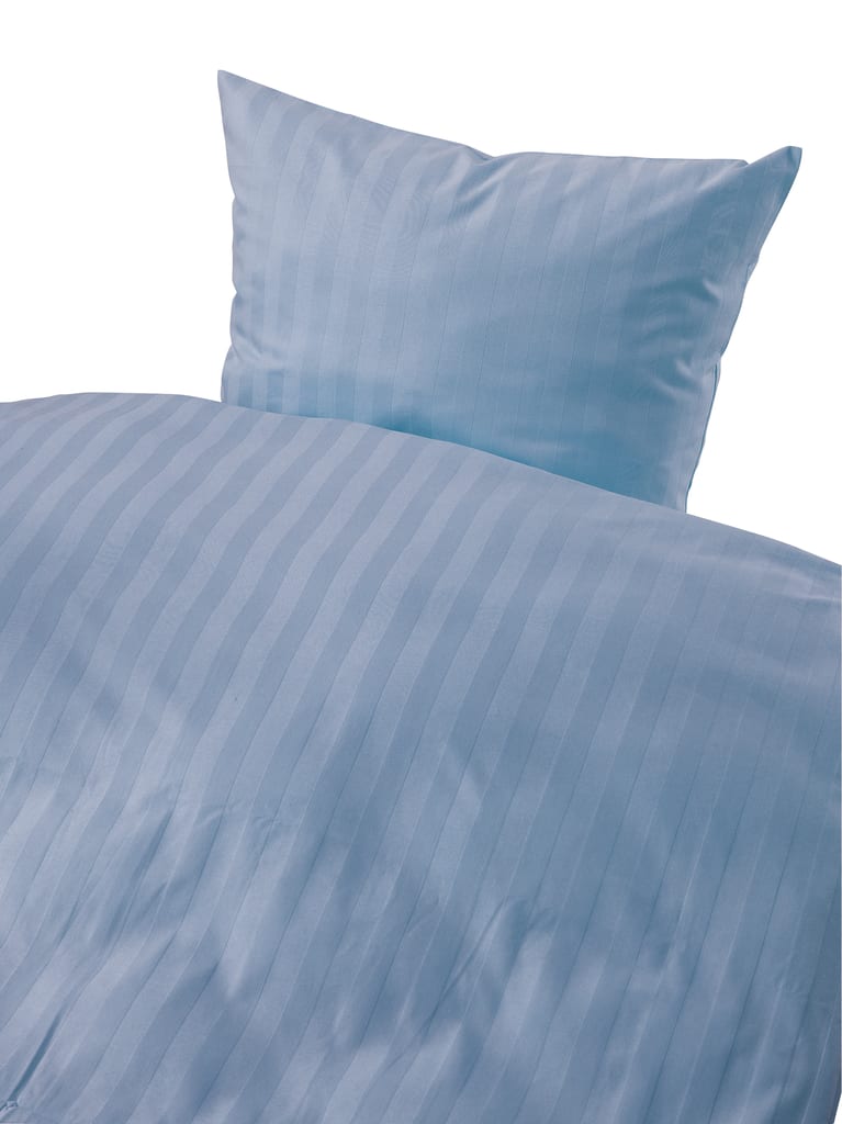 Kissenbezug mit Bandstreifen, Hotelverschluss & Bogenabnähern. Elegant & praktisch – ideal für eine sichere Passform im täglichen Gebrauch. Bild 1