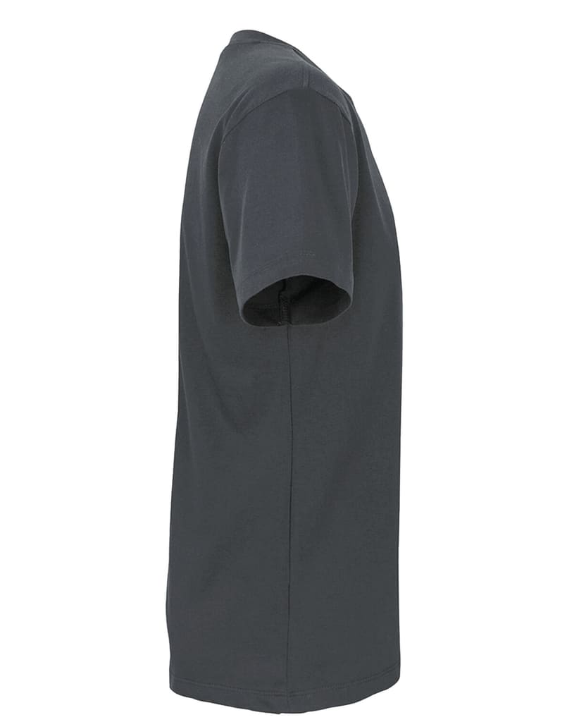 Stilvolles Kurzarm T-Shirt für Herren mit V-Ausschnitt, schmalem Halsbündchen und Nackenband. Aus 100% Baumwolle (160g/qm). Bild 2