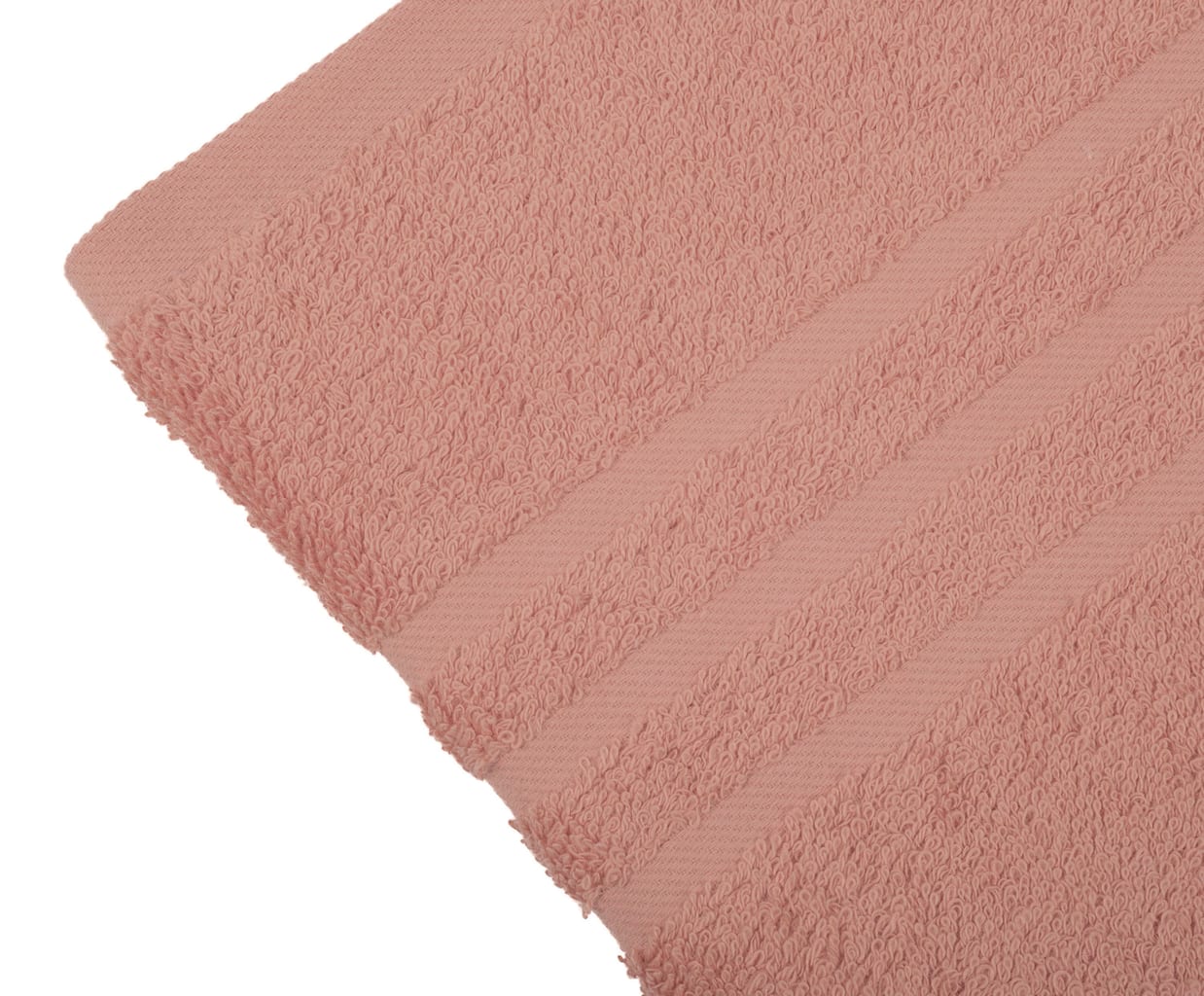 Handtuch aus Walkfrottier mit eleganter 3-Streifen-Webbordüre. Bild 2