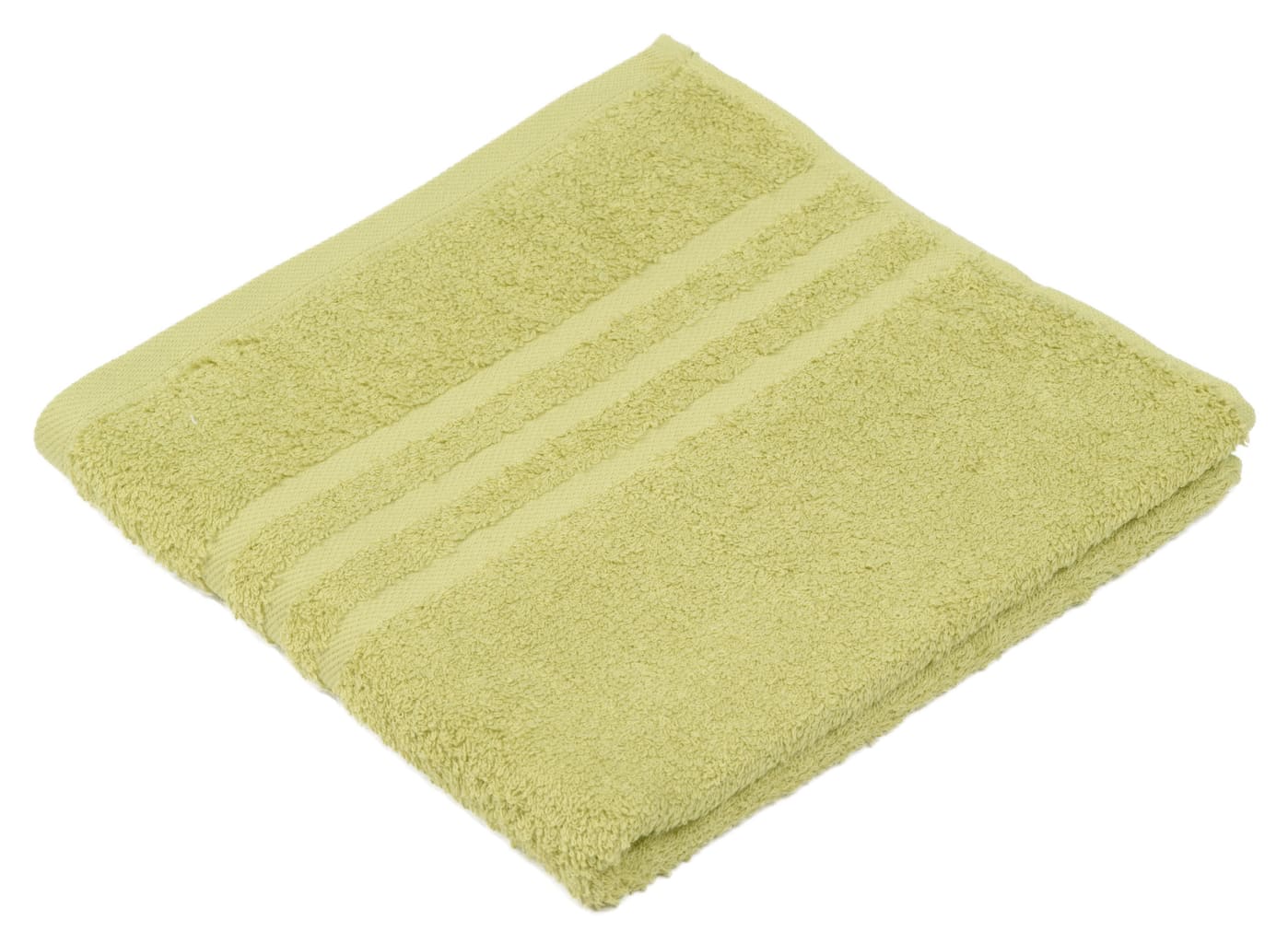 Handtuch aus Walkfrottier mit eleganter 3-Streifen-Webbordüre. Bild 1