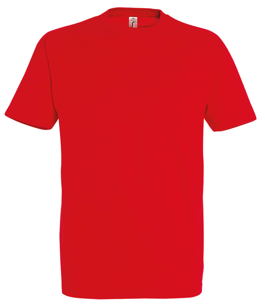 T-Shirt mit Rundhals, verstärktem Nackenband und elastischem Kragenbündchen für optimalen Komfort und Langlebigkeit, 100% Baumwolle. Bild 1