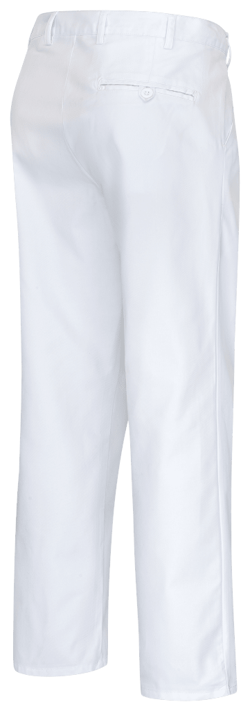 Diese Hose hat Gürtelschlaufen, eine paspelierte Gesäßtasche mit Knopf und zwei Seitentaschen. Praktisch für den Berufsalltag. Bild 2