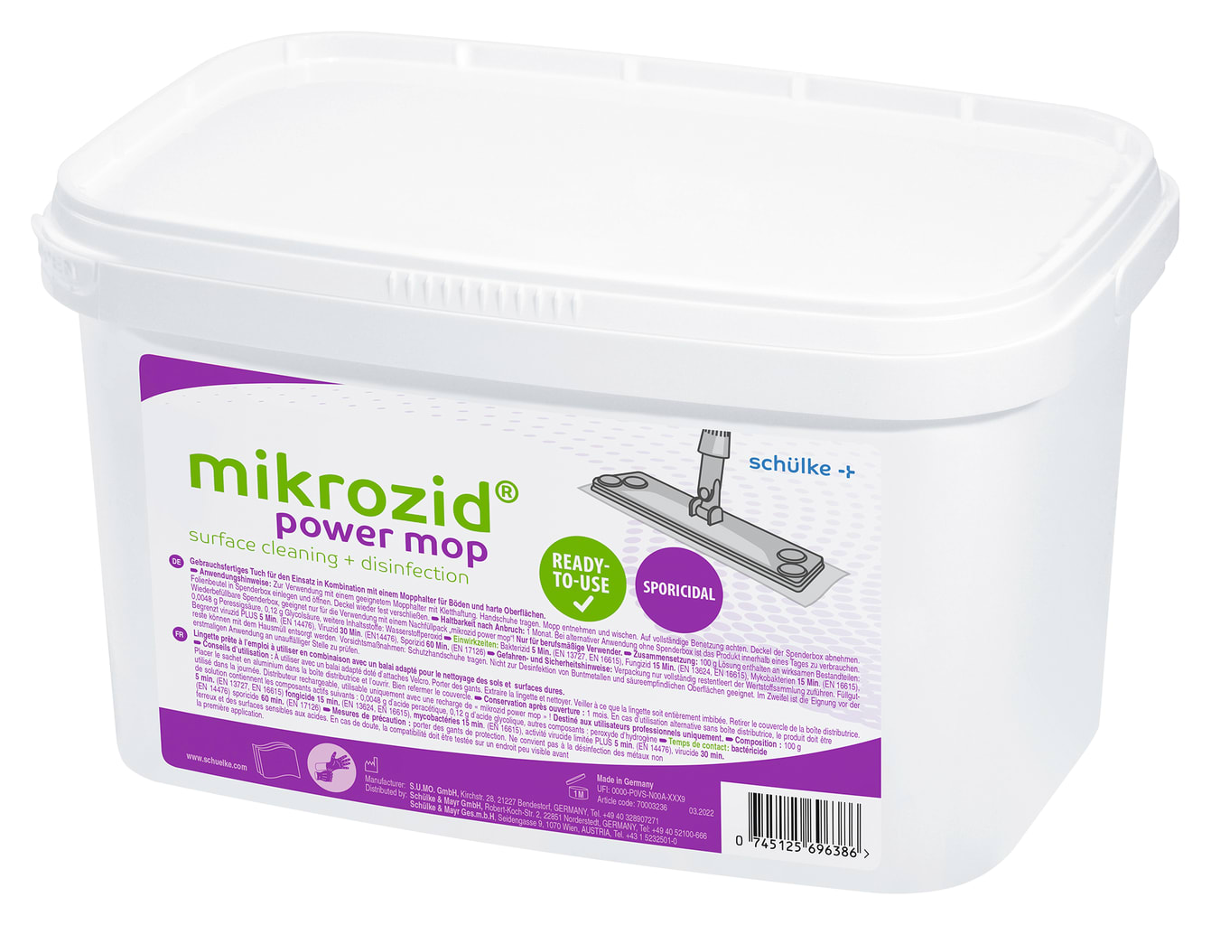 mikrozid power mop Set Refill 20er + Box Bild 1