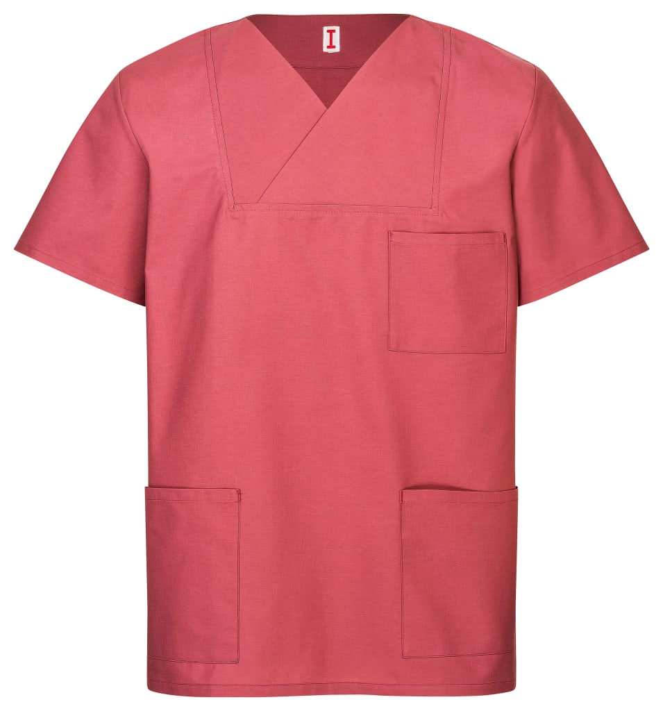 Kasack mit V-Ausschnitt, Seitenschlitzen & 3 Taschen. Indanthren-Färbung für hohe Farbintensität und Tragekomfort bei voller Bewegungsfreiheit. Bild 1