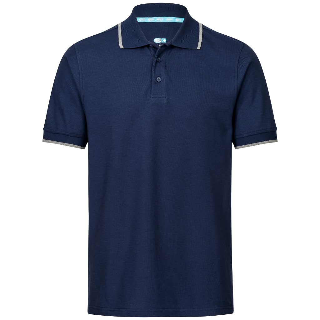 Workwear Polo-Shirt mit Flachstrick-Kragen, 3-Knopfleiste & Nackenband – strapazierfähig, bequem und ideal für den Arbeitsalltag. Bild 1